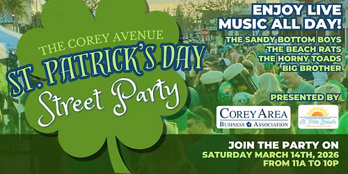 The Corey Avenue St. Patrick's Day Street Party in Downtown St. Pete Beach