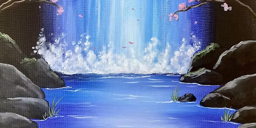 Hidden Waterfall Paint and Sip in Old Towne Orange