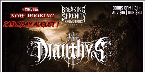 DIANTHVS, LAZARUS CASKET, THY WILL BE BROKEN + more TBA