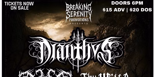 DIANTHVS, LAZARUS CASKET, THY WILL BE BROKEN + more TBA