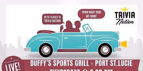 Copy of General Knowledge Trivia at Duffy's Port St.Lucie - $100 in prizes!