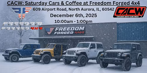 Saturday Cars & Coffee at Freedom Forged 4x4