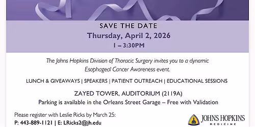 Esophageal Cancer Awareness Relaxation Day