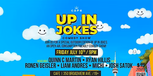 Up in Jokes Outdoor Toronto Comedy Show on Broadview