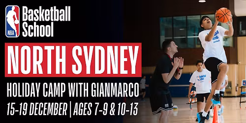 Dec 15-19 Elite Camp (Ages 7-9 & 10-13) with Gianmarco Sapio in North Sydney | NBA Basketball School