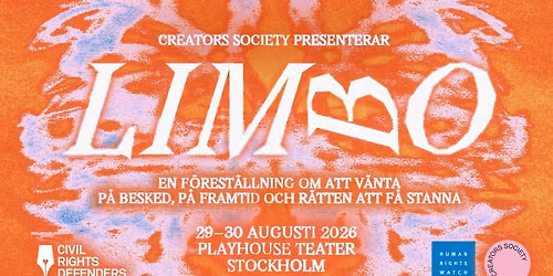 LIMBO I G\u00e4stspel vid Playhouse Teater I Stockholm