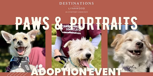 Paws & Portraits: An Adoption Event!