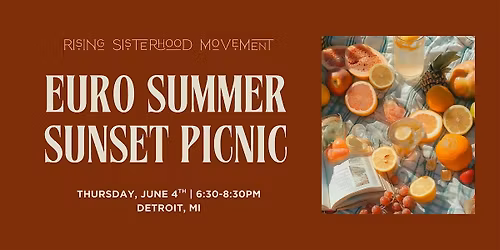 Euro Summer Sunset Picnic: Wine, Grazing Tables & Golden Hour on Belle Isle