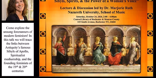 Lecture & Discussion with Dr. Marjorie Roth