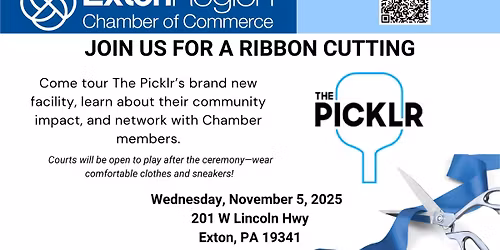 Grand Opening Ribbon Cutting at The Picklr Exton