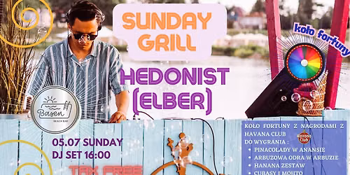 SUNday Beach BBQ \ud83c\udd76\ud83c\udd81\ud83c\udd78\ud83c\udd7b\ud83c\udd7b \ud83c\udf1e HEDONIST (ELBER) x Basen Beach 