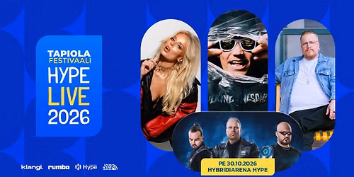 Hype Live - Teflon Brothers 20-vuotta, Arttu Wiskari, Petri Nyg\u00e5rd, Katariina Juselius 30.10.2026
