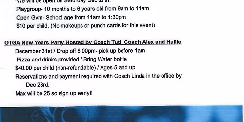 Old School New Years 