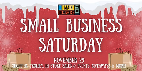 Small Business Saturday, during Shop Small Weekend