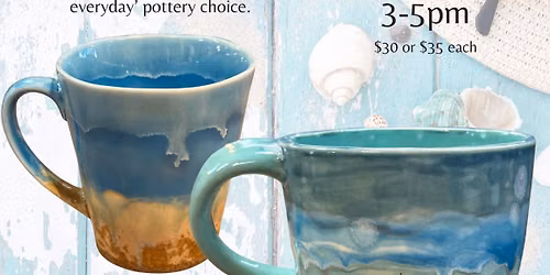 Stoneware Beach Mugs