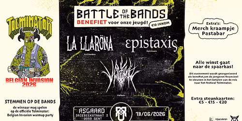 \ud83c\udfb8 Battle of the Bands: Tolminator 2026 Benefiet! \ud83c\udfb8