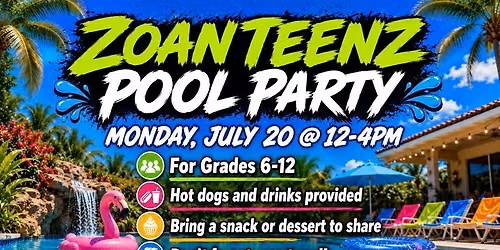 ZoanTeenZ Pool Party