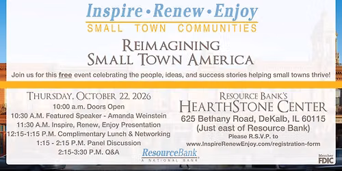 Inspire, Renew, Enjoy: Reimagining Small Town America