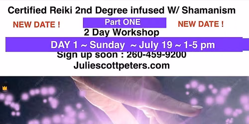 Certified Usui Reiki 2nd Degree infused W\/ Shamanism - Part 1 of 2 day 