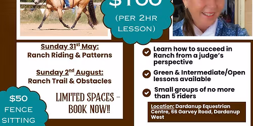 Karen Nicoletto Group Lessons: Ranch Riding & Patterns