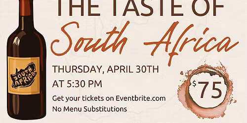 The Taste of South Africa at Capt Hirams Resort