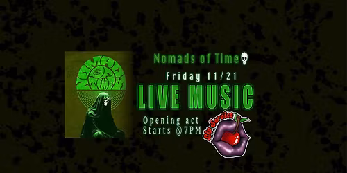 Free show! See Nomads of Time w\/ very special guests Lip Service live!\ud83d\ude03\ud83c\udfb8\ud83e\udd41\ud83c\udfa4\ud83c\udfb6