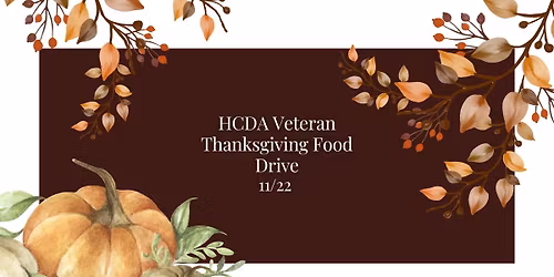 HCDA Veteran Thanksgiving Food Drive