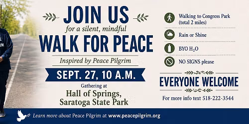 Walk for Peace \u2013 Inspired by Peace Pilgrim