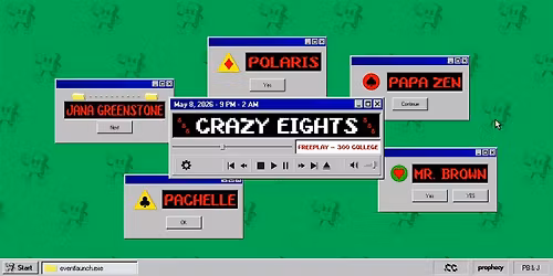 PB&J presents Crazy Eights \u2660\ufe0f\u2663\ufe0f\u2665\ufe0f\u2666\ufe0f