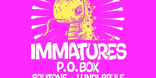IMMATURES - 10 ANS ! + POBOX, SOLITONE, LUNDI BR\u00dbLE