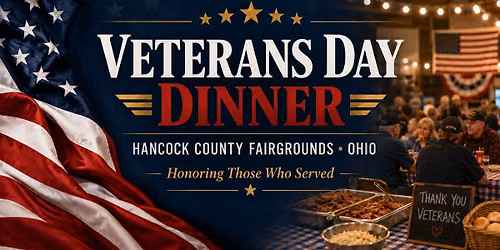 Veterans Day Dinner at the Hancock County Fair