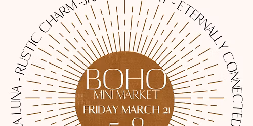 BOHO MINI NIGHT MARKET