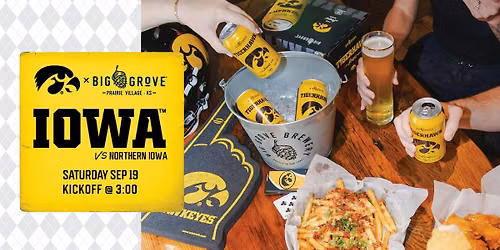 Iowa vs. Northern Iowa Watch Party | Big Grove Brewery