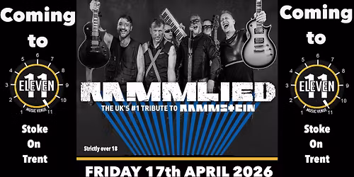 Rammlied Rammstein tribute live at Eleven Stoke on Trent