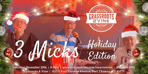 The 3 Micks Live: Holiday Edition!