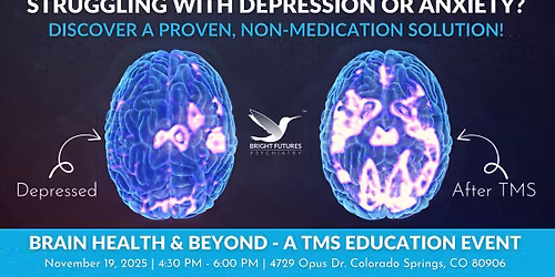 Brain Health & Beyond: Discover TMS \u2013 A Non-Medication Option for Depression & Anxiety
