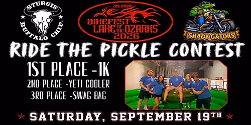 Ride the Pickle Contest at Shady Gators 9\/19