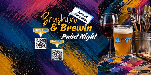 Brushin' & Brewin' Paint Night at Blast Adult Sports Complex