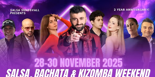 Salsa, Bachata & Kizomba Weekend \u2022 Sundsvall 28-30 November 2025