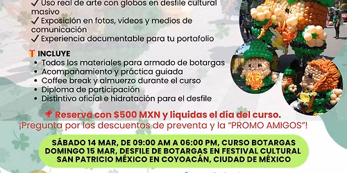 Curso Creaci\u00f3n de botargas con globo