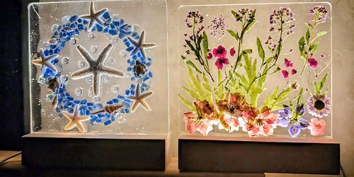LED LIGHT STAND RESIN CLASS-ST.  PETERSBURG FL-SUNTAN ART CENTER-11\/2026
