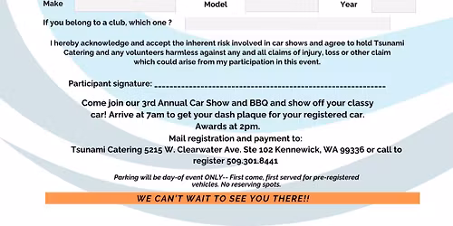 3rd Annual Cars & BBQ Car Show