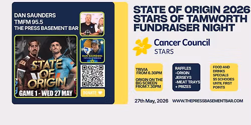 STARS OF TAMWORTH STATE OF ORIGIN GAME 1 FUNDRAISER