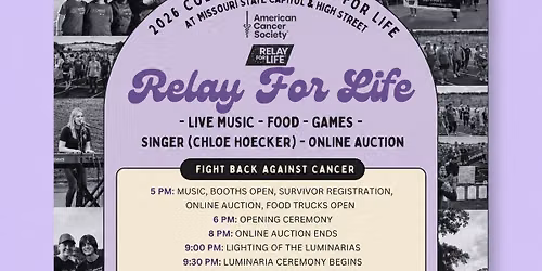 Chloe Hoecker at Jefferson City Relay For Life 