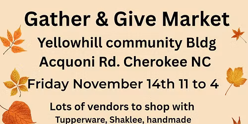 Gather And Give Vendor Event