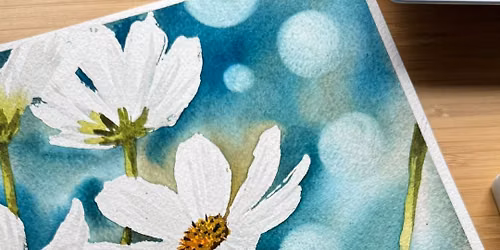 Cosmos Watercolour Workshop with Rita Gould 