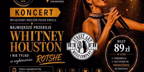 \ud83c\udfa4 KONCERT Rotshe \u2013 Najwi\u0119ksze przeboje Whitney Houston i nie tylko! \u2728