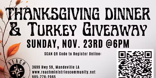 Thanksgiving Dinner & Turkey Giveaway