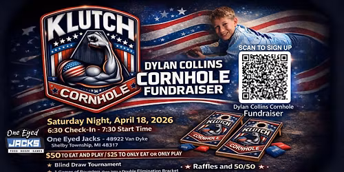 Dylan Collins Cornhole Fundraiser