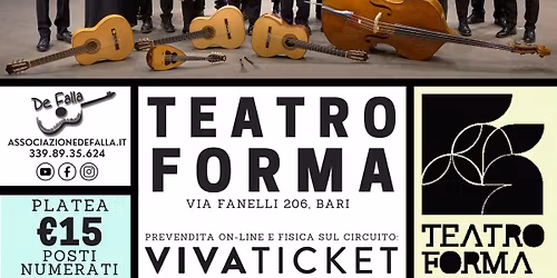 L'Orchestra di Chitarre De Falla al Teatro Forma: "Dal grande cinema ai ritmi brasiliani"